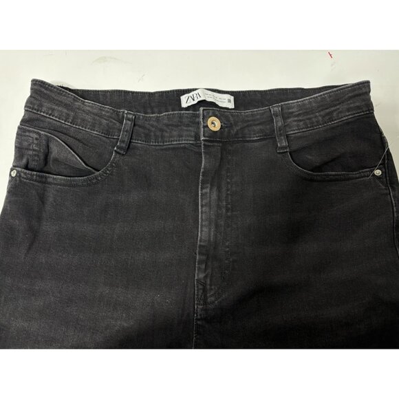 New Without Tags - ZARA Fall 2020 Denim Collection Womens 12 Black Skinny Jeans - Picture 3 of 6